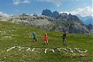  Łąka koło schroniska Auronzo, okolice Tre Cime di Lavaredo